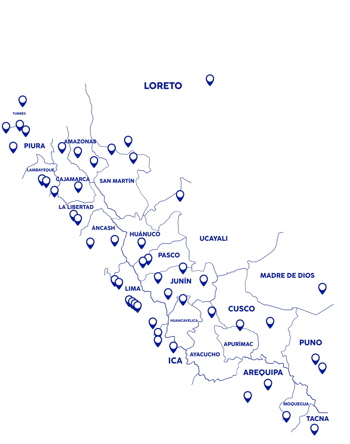 Mapa de Sedes SENATI